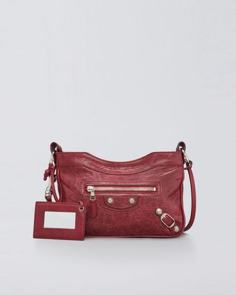  Giant Nickel Shoulder Bag, Pourpre/Ruby 