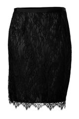 By Malene Birger Black Cenise Lace Skirt
