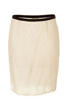 By Malene Birger Cream Cenise Lace Skirt - Lyst