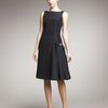 Carolina Herrera Silk Faille Dress in Black - Lyst