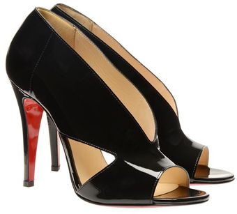 Christian Louboutin Creve Coeur Patent Leather Shoe-boots - Lyst