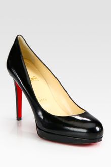Christian Louboutin Leather Platform Pumps - Lyst