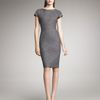 Derek Lam Capsleeve Denim Dress in Gray (black) - Lyst