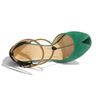 Gucci Chain Strap Mary Jane Sandal in Green (green suede) - Lyst