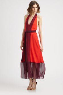  Shift Dress on Hippie Colorblock Dress With Self Tie In Red  Paprika Combo    Lyst