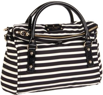  New York Nylon Stripe Small Leslie Satchel 