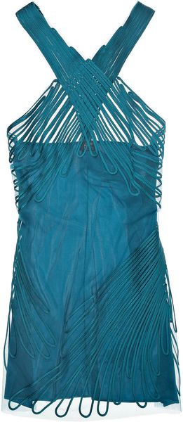 La Perla Feuillage Tulle Chemise - Lyst