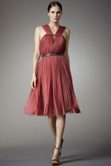 Lanvin Pleated Tulle Dress - Lyst