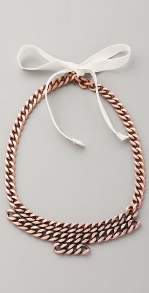 Maison Martin Margiela Pink Galvanic Necklace - Lyst