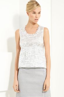Marc Jacobs Sleeveless Silk Foil & Organza Top - Lyst