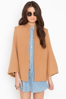 Nasty Gal Wool-Blend Cape - Lyst