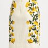 Oscar De La Renta Cotton Flower Skirt in Yellow (chartreuse) - Lyst