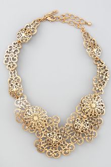 Oscar de la Renta Filigree Lace Necklace - Lyst