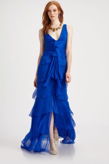 Oscar de la Renta Silk Gown - Lyst