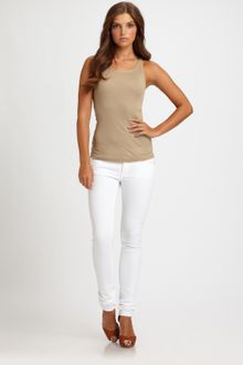 Ralph Lauren Blue Label Melissa Pima Cotton Tank Top - Lyst