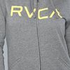 Rvca The Big Rvca Zip Hoody in Athletic Heather Gray in Gray - Lyst
