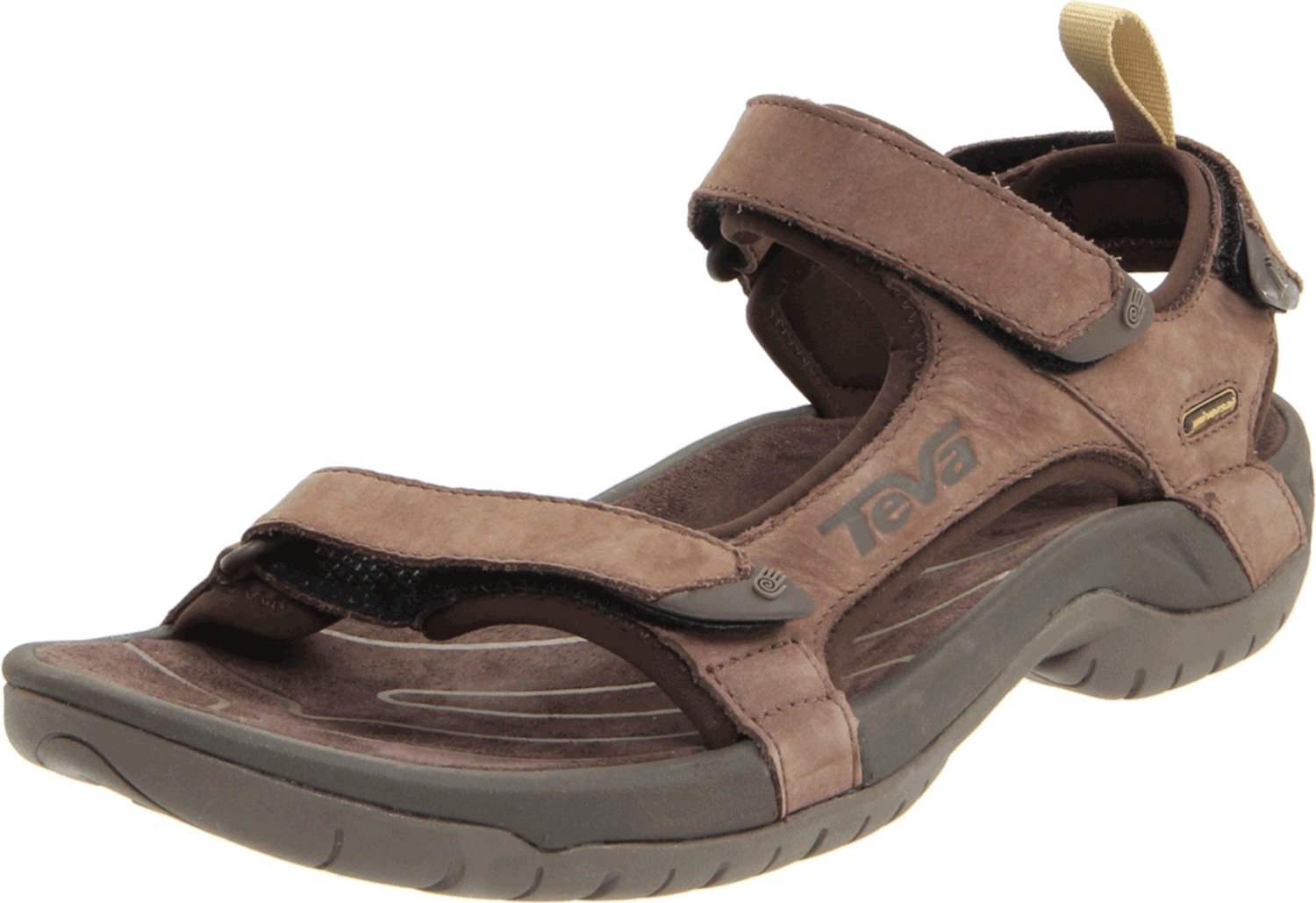 Teva Mens Tanza Leather Sandal in Brown for Men | Lyst