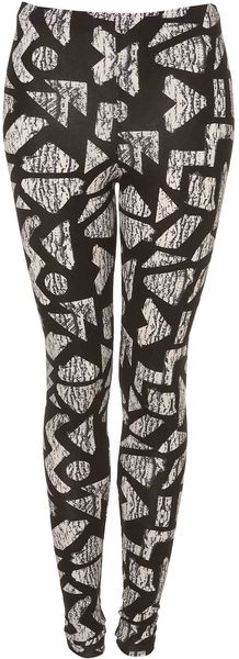 Topshop Aztec Print Leggings - Lyst
