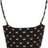 Topshop Swan Cutout Bralet in Black - Lyst