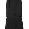 Acne Marlow ChiffonCrepe And StretchCotton Dress in Black - Lyst