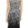 Lanvin Printed SilkBlend Satin Dress in Gray (multicolored) - Lyst