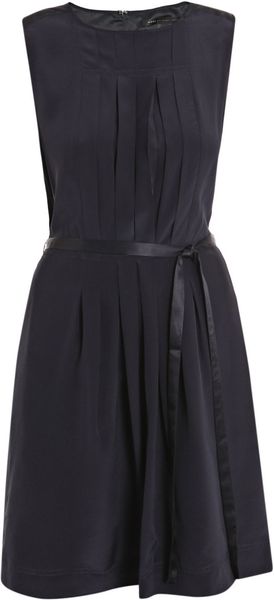 Marc By Marc Jacobs Miro Silk Dress in Black (navy) - Lyst