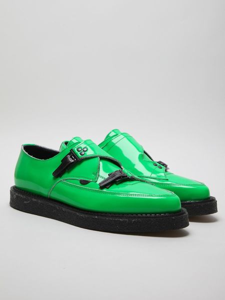 Mugler Underground For Mens Neon Green Patent Shoe in Green for Men - Lyst
