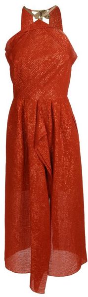  Lurex and Silk Chiffon Dress 