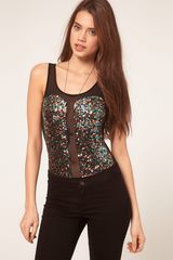 ASOS Collection Asos Body with Sexy Sequin Panel