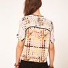 Asos Collection Asos Woven Tshirt with Mixed Square Print in Multicolor (multi) - Lyst
