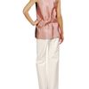 Balenciaga Double Faced Silk Miroir Top in Pink - Lyst