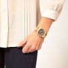 Guess Analog Ladies Catwalk Round Animal Print Watch in Gold (goldtone) - Lyst