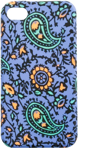 J.crew Printed Iphone 4 Case in Blue (blue orange) - Lyst