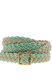 J.Crew Two-tone Braided Skinny Belt - Lyst