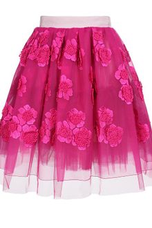 Marc Jacobs Floral Embroidered Tulle Skirt - Lyst