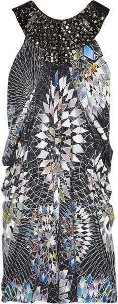 Matthew Williamson Embellished Silk-jersey Dress - Lyst