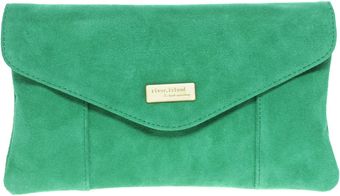 River Island Suede Envelope Clutch Bag - Lyst