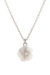 Swarovski Orelia Mop Flower Short Pendant Necklace