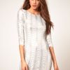 Tfnc Tfnc Dress in Scalloped Sequin in Pink (whitesilver) - Lyst