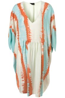 Topshop Cocoon Tie Dye Cover Up - Lyst
