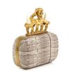 Alexander Mcqueen Ayres Snake Knuckleduster Clutch in Gray (grey) - Lyst