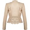 Alice By Temperley Libre Cropped Leather Jacket in Pink - Lyst