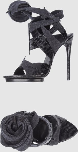 Balenciaga Platform Sandals in Green - Lyst