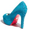 Betsey Johnson Sita Pump in Blue (teal suede) - Lyst