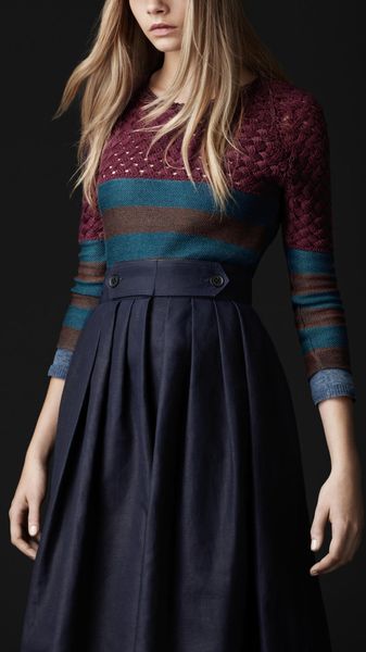  Contrast Woven Sweater 