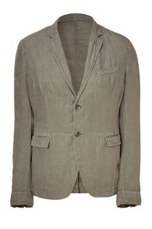D&G Grey Two-button Linen Blazer - Lyst