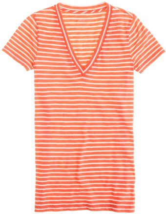 J.Crew Vintage Cotton V-neck Tee  - Lyst