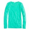 J.crew Tissue Longsleeve Tee in Green (fresh emerald) - Lyst