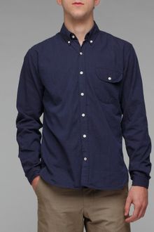 Oliver Spencer Button Down Shirt in Indigo - Lyst