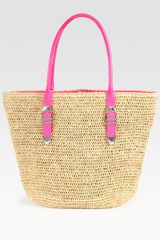 Rebecca Minkoff Raffia & Leather Boyfriend Beach Tote